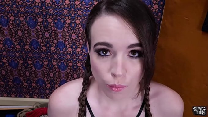 The Pain Slave Brooke Johnson Gets Prepared For Being Tied Up And Urinated On.