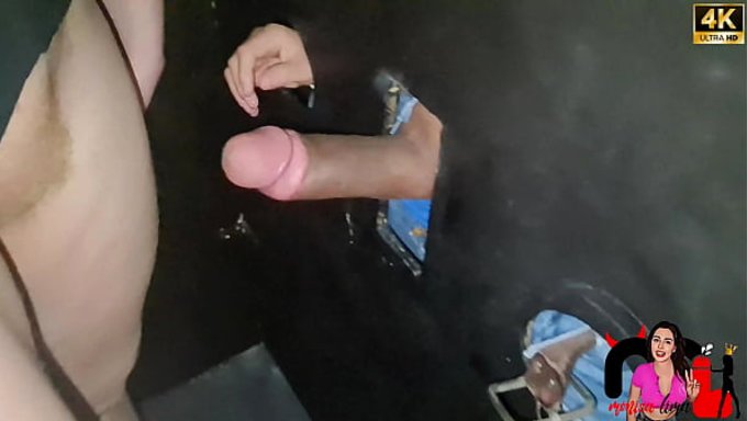 Bareback Eating And Fucking At The Glory Hole